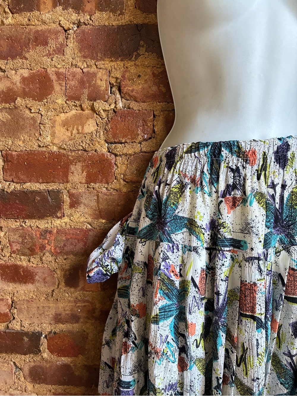 80’s-90’s Vintage Skirt Sz. Medium-Large (Stretchy Waist & Pockets!). - Picture 2 of 10